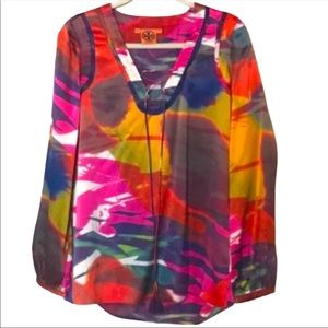 Tory Burch Women’s Tunic Blouse Silk Top